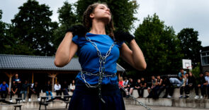 Spoffin zorgt voor spektakel op schoolpleinen