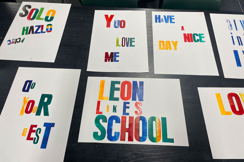 letterdruk voor het voortgezet onderwijs